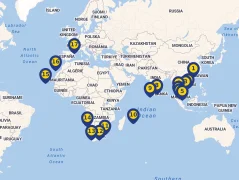 Mapa plavby